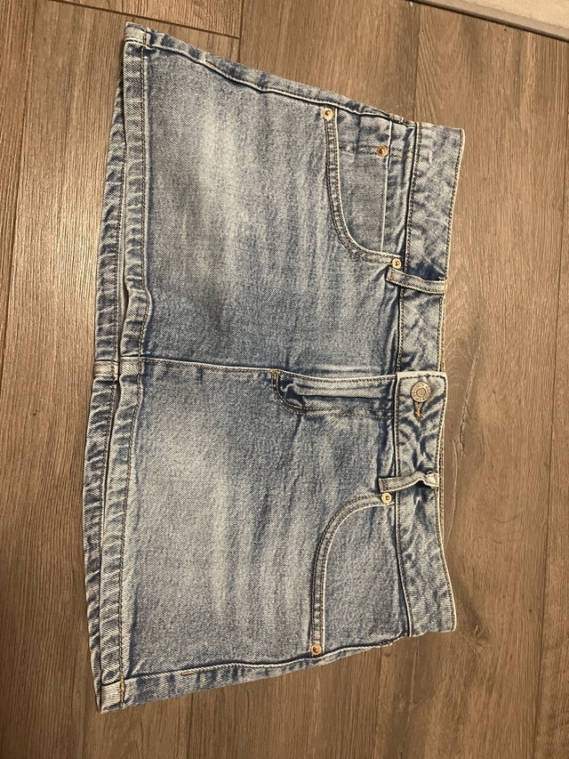 Garage Denim Micro Skort