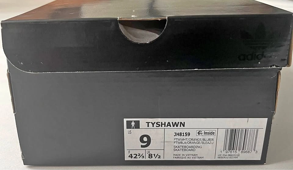 Adidas Tyshawn White Orange Blue Sneakers Men’s Size 9 – New wit
