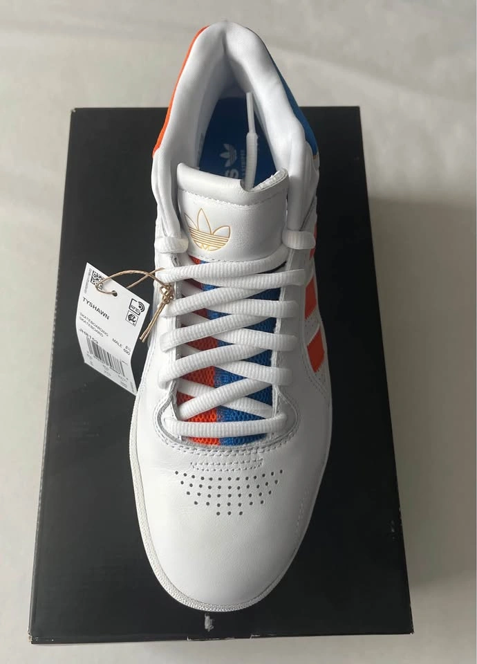Adidas Tyshawn White Orange Blue Sneakers Men’s Size 9 – New wit - photo 3