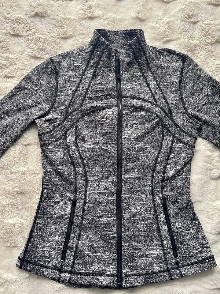 Lululemon Define Marled Gray Full Zip Women's Athletic Jacket