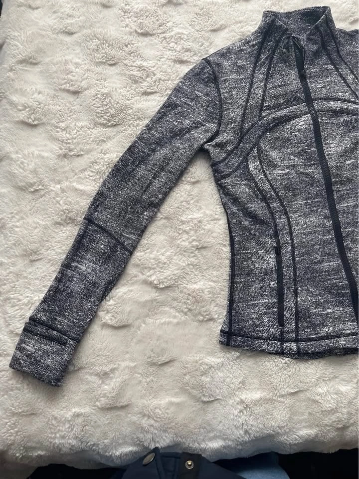 Lululemon Define Marled Gray Full Zip Women's Athletic Jacket - photo 2