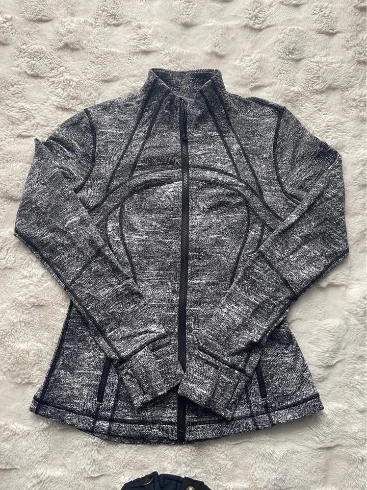 Lululemon Define Marled Gray Full Zip Women's Athletic Jacket - photo 4