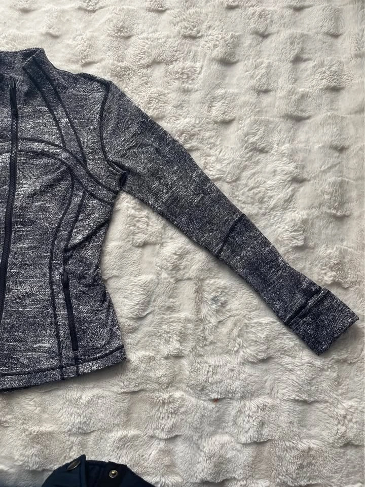 Lululemon Define Marled Gray Full Zip Women's Athletic Jacket - photo 5