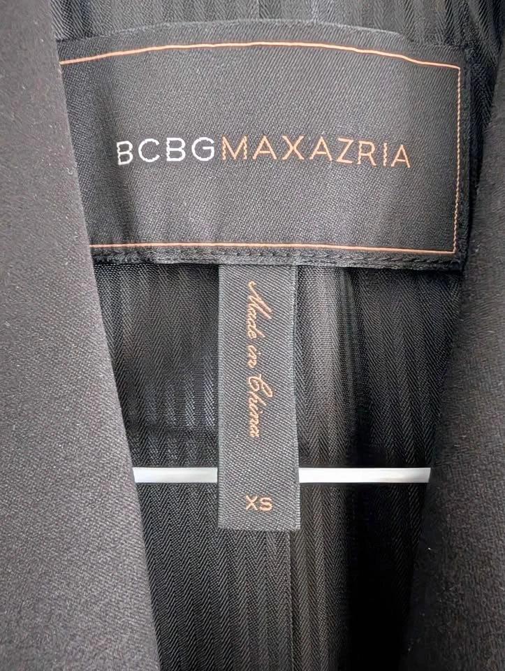 Y2K BCBG MaxAzria Metal Fringe Tuxedo Blazer - XS - photo 5