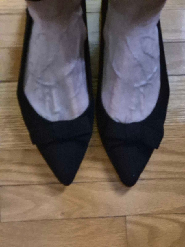 BLACK FLAT SHOES with BOW - photo 2