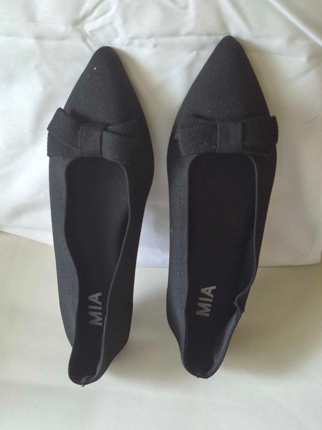 BLACK FLAT SHOES with BOW - photo 4