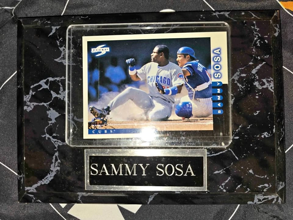 Samma Sosa Wall Plaque Trading Card