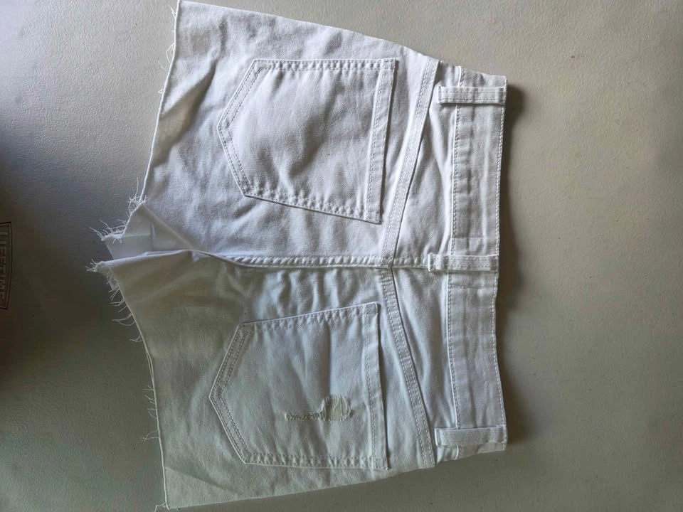 White jean shorts (urban planet) - photo 2