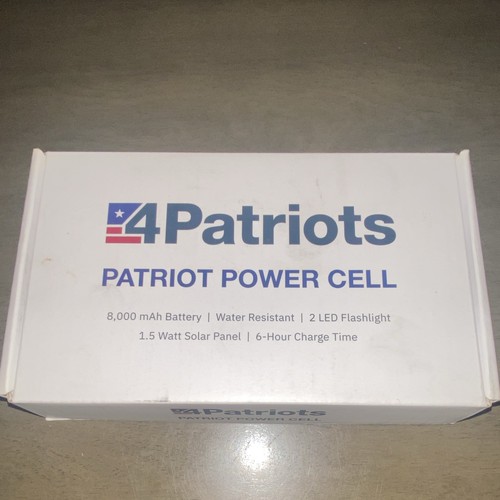 4Patriots Patriot Power Cell 8000mAh Solar Power Bank