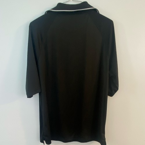 LA Fitness Men's Black Polo Shirt M Short Sleeve Collared - photo 2