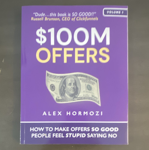 Alex Hormozi $100M Offers Volume 1 (2021, Paperback)