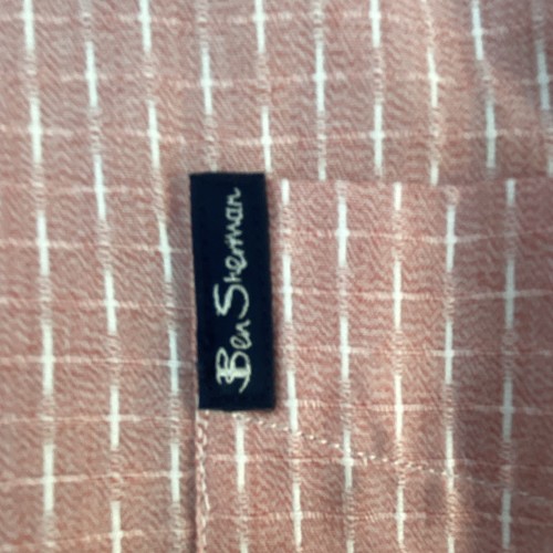 Ben Sherman Men's M Check Pink/White Button-Down Shirt - photo 5