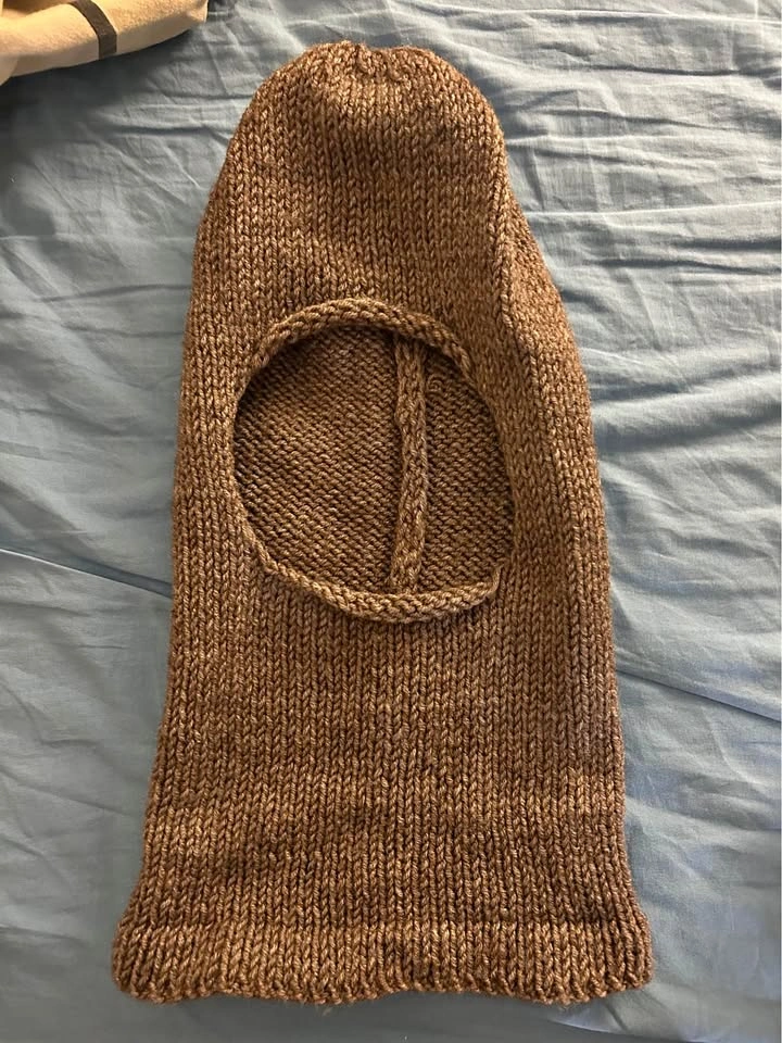 Handmade Wool Knit balaclava