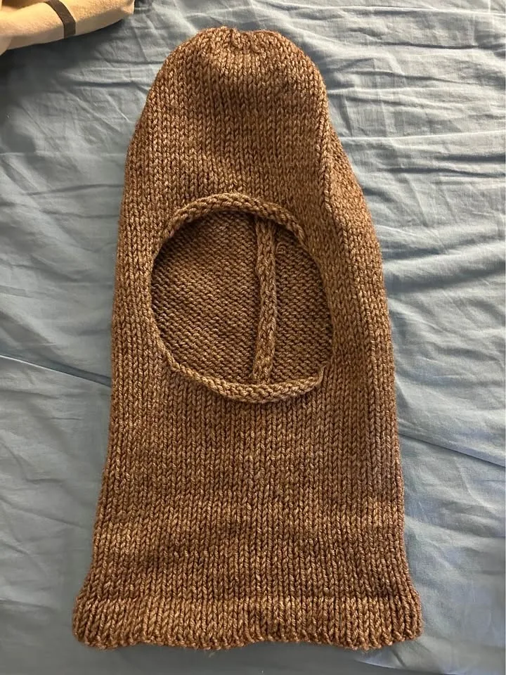 Handmade Wool Knit balaclava