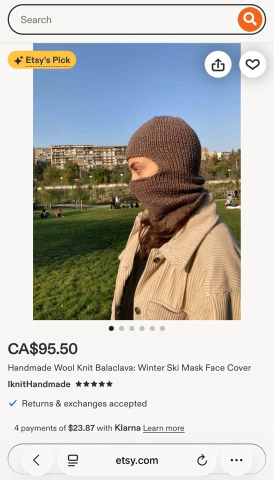 Handmade Wool Knit balaclava - photo 2