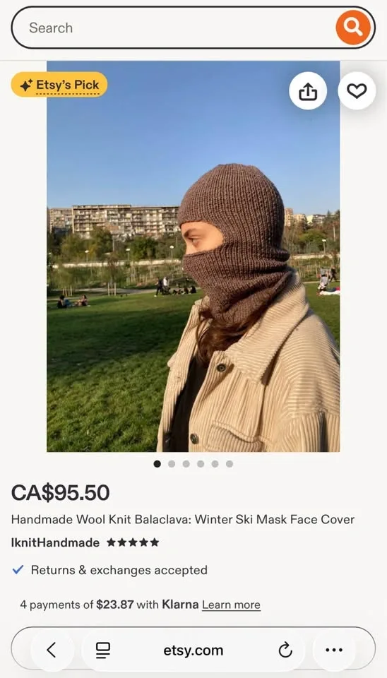 Handmade Wool Knit balaclava - photo 2