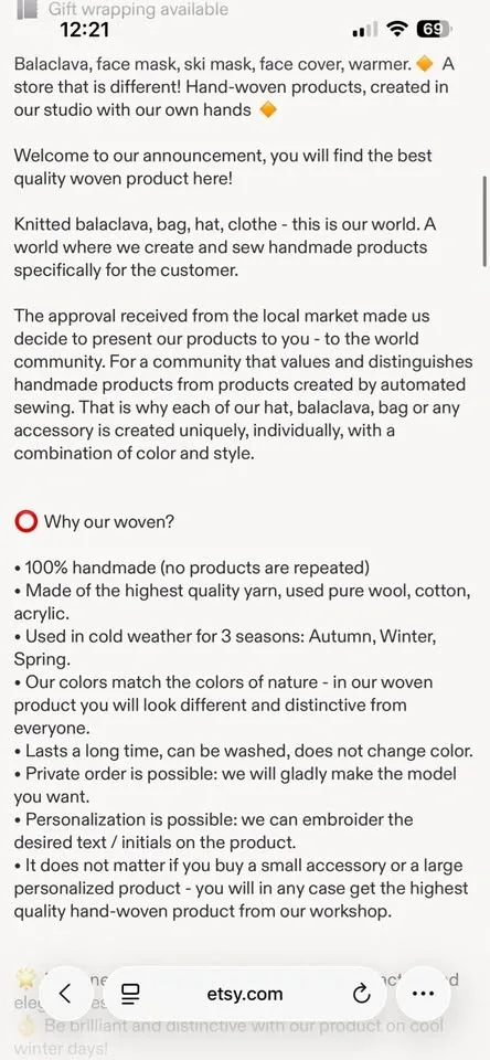 Handmade Wool Knit balaclava - photo 3