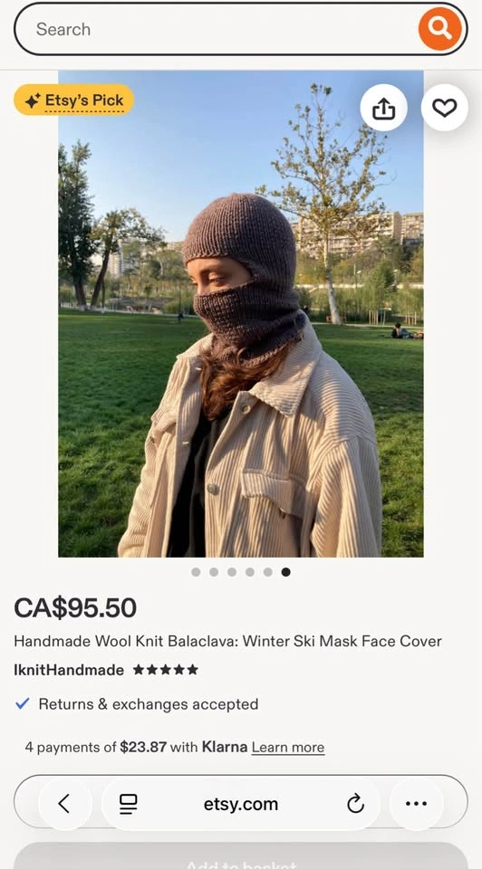 Handmade Wool Knit balaclava - photo 5