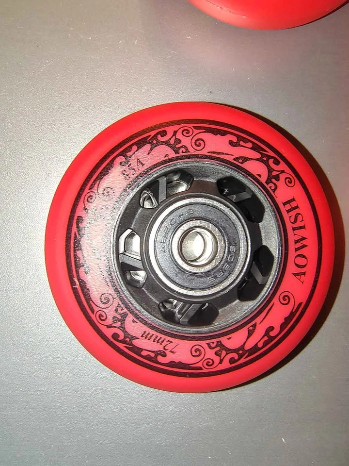 AOWISH Inline Skate Wheels 72mm (8-Pack) Red - photo 2