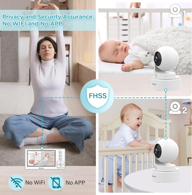 Blemil Baby Monitor with 2 Cameras and Audio - photo 2