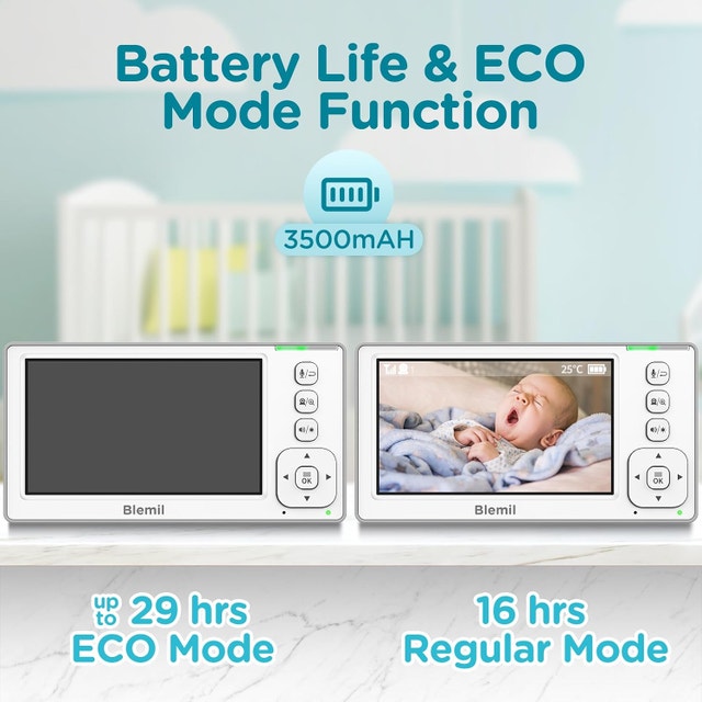 Blemil Baby Monitor with 2 Cameras and Audio - photo 3