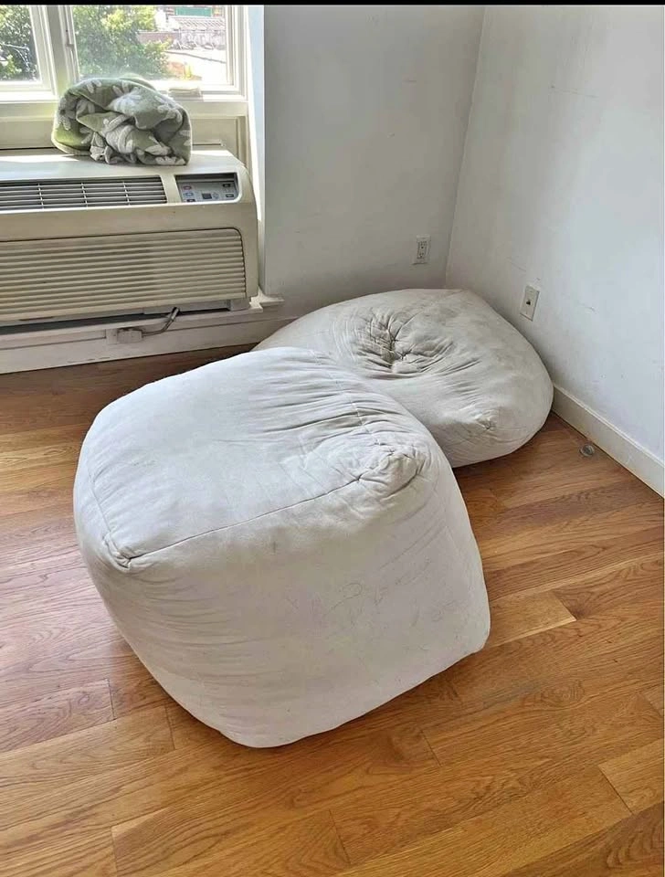2 big bean bag set