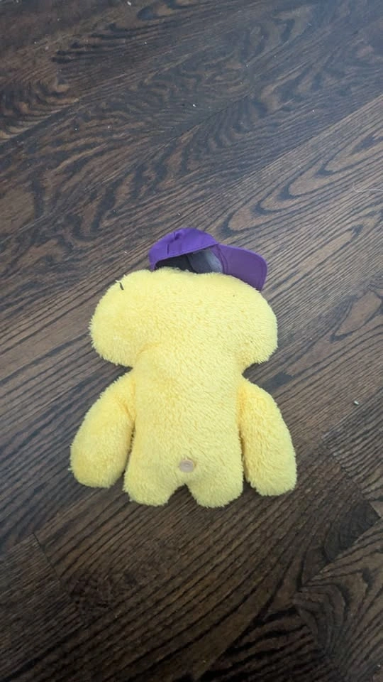 Yellow Fuggler with purple hat - photo 3