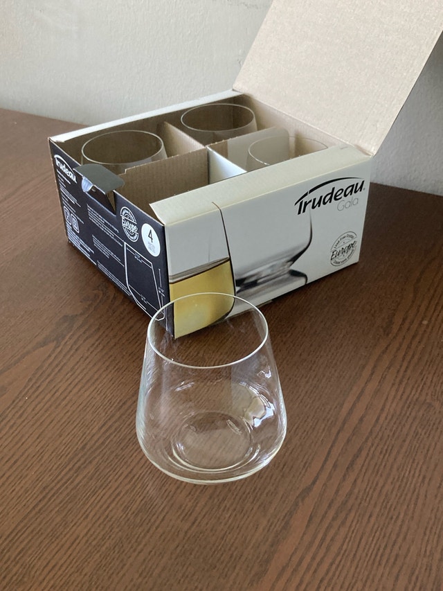 Trudeau Gala Stemless Red Wine Glasses