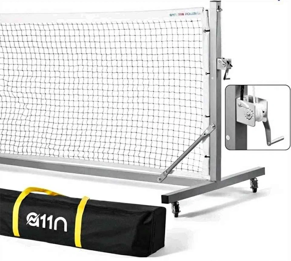 Pro Pickleball Net with Wheels, Tournament Regulation Size