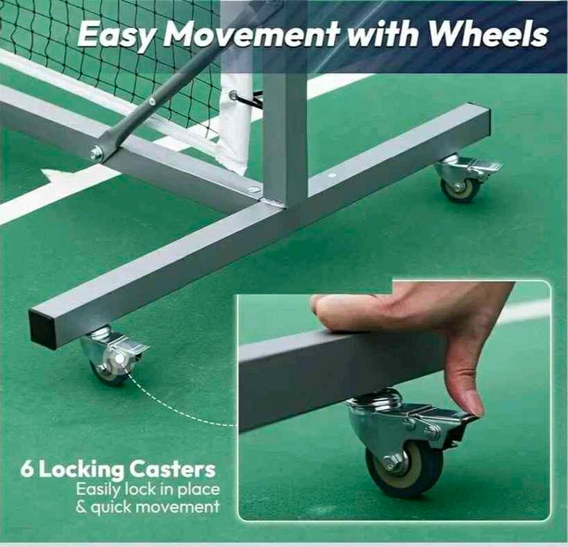 Pro Pickleball Net with Wheels, Tournament Regulation Size - photo 2