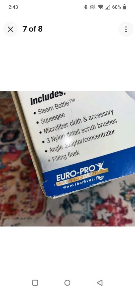 Shark Steam Bottle Hard Surface Steam Cleaner Euro-pro SC618 - photo 3
