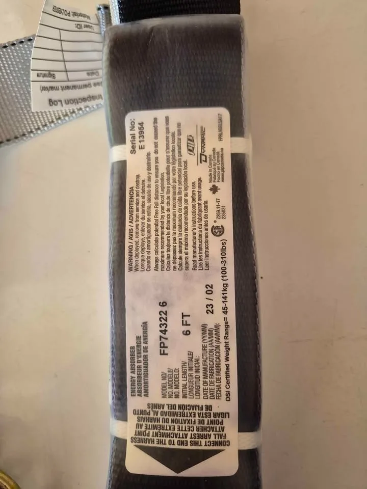 Dynamic Full Body Harness and Lanyard image indicator(2)