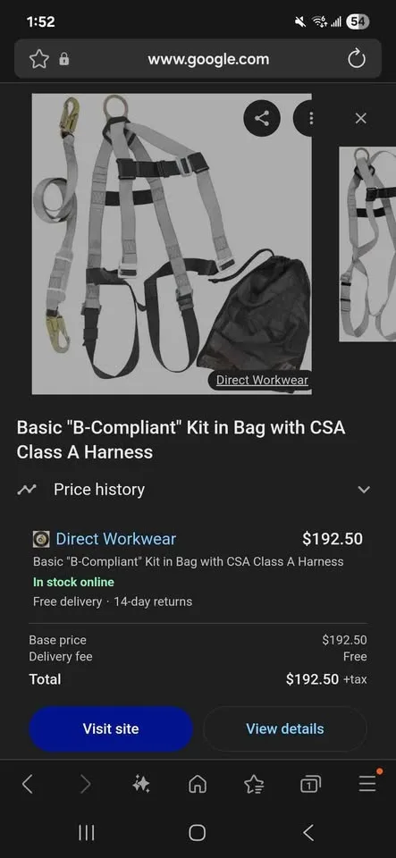 Dynamic Full Body Harness and Lanyard image indicator(4)