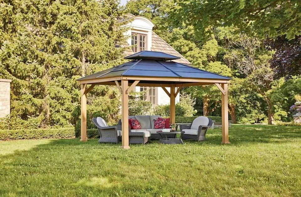 CANVAS Collingwood Outdoor/Patio Hard-Top Gazebo, 10-ft x 12-ft