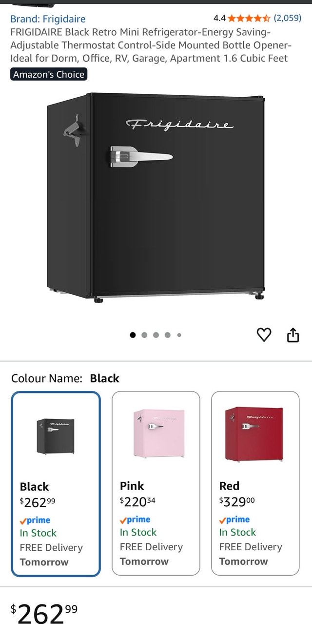 Frigidaire 1.6 cu.ft. Retro Mini Refrigerator - photo 2