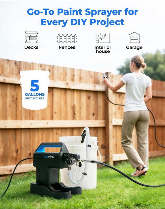Toolrhino Airless Paint Sprayer for House Painting - photo 2
