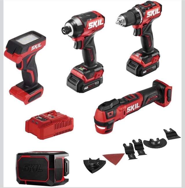 Brushless 12V 5-Tool Compact Combo Kit w/Two Batt & Charge - photo 4