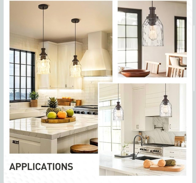 zeyu Modern Pendant Lights Kitchen Island 2 Pack - photo 2
