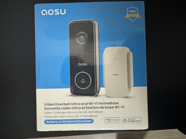 AOSU Doorbell Ultra Camera Wireless, 5MP Ultra HD
