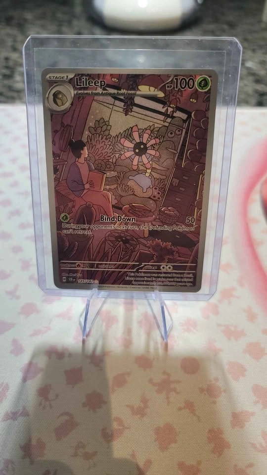 Lileep Illustration Rare 145/142 - Stellar Crown Pokemon Card - photo 3
