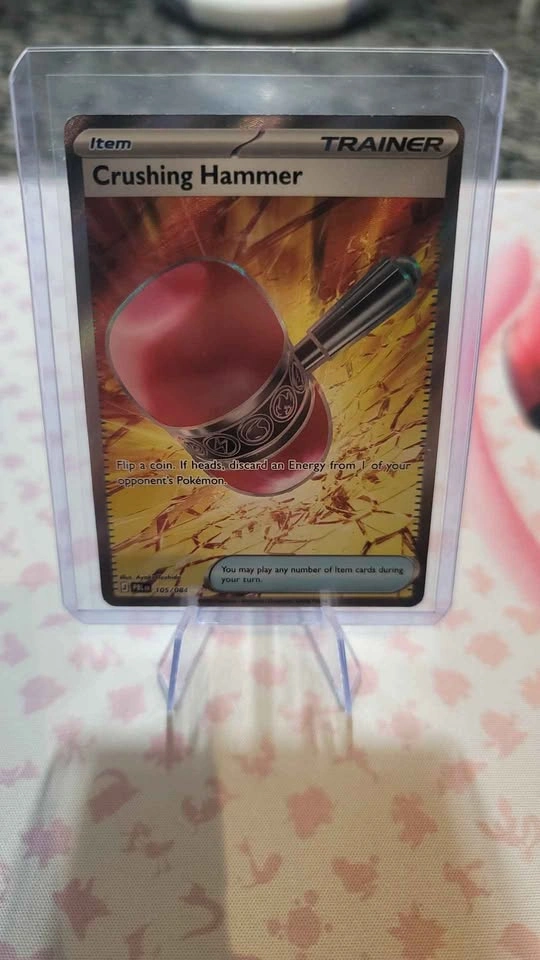 Crushing Hammer Ultra Rare 105/084 - Pitch Black Pokemon Card - photo 3