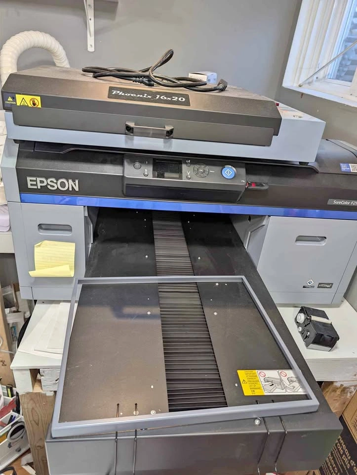 Lightly Used Epson SureColor F2100 DTG & DTF Printer DTF Oven