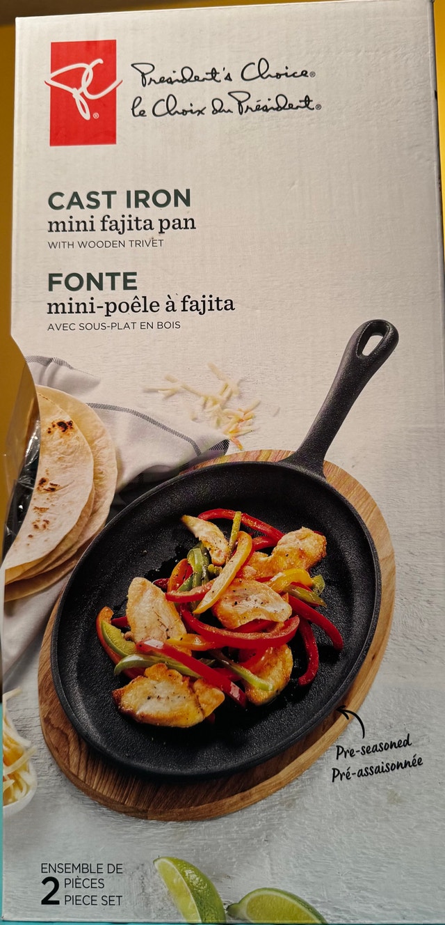President's Choice Cast Iron Mini Fajita Pan