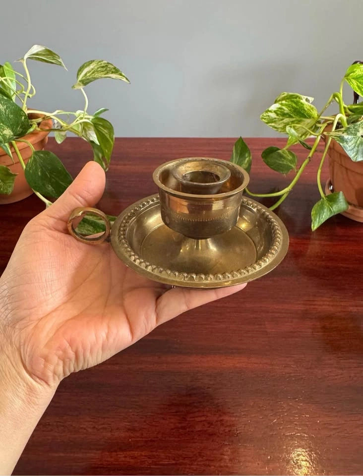 Vintage Brass Candlestick Holder - photo 5