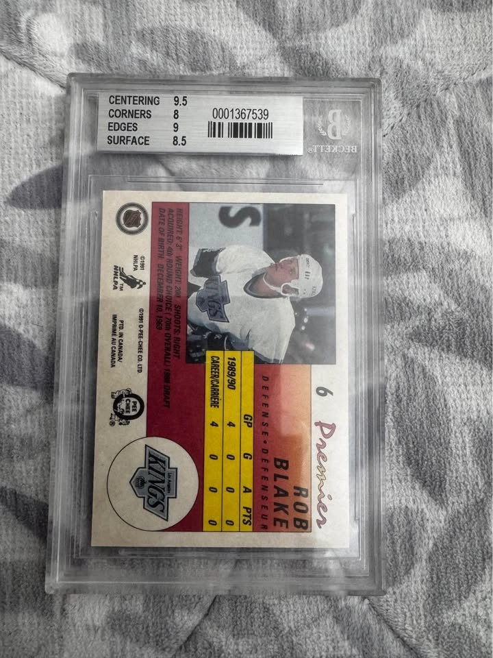 1990-91 Opc Premier #6 Rob Blake - photo 2