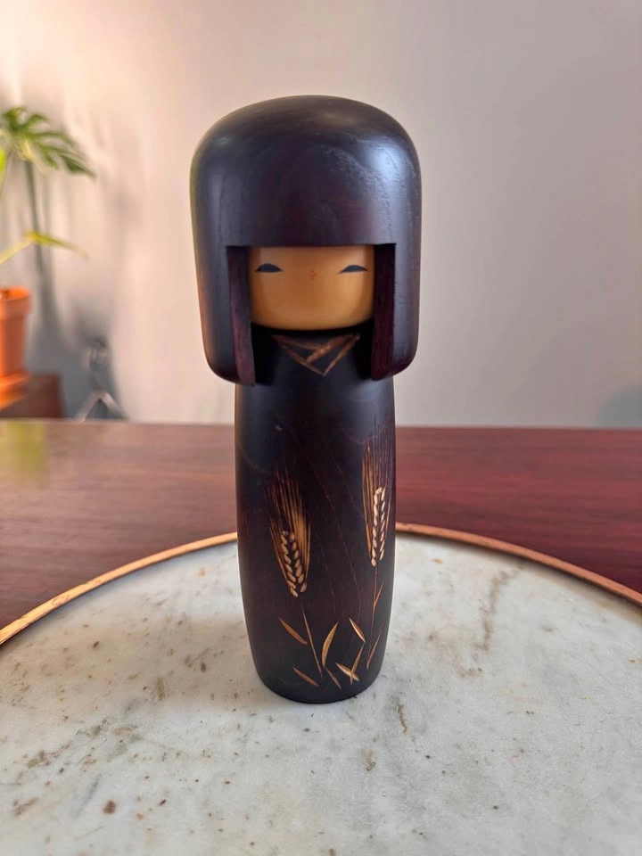 Japanese Wood Kokeshi Doll - Vintage