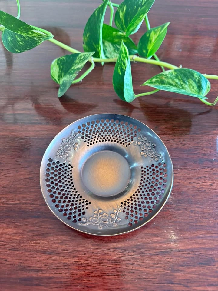 Vintage Japanese Copper Tea Saucer