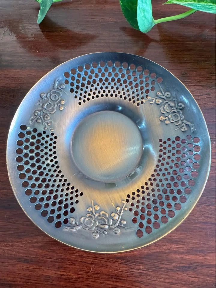 Vintage Japanese Copper Tea Saucer - photo 2