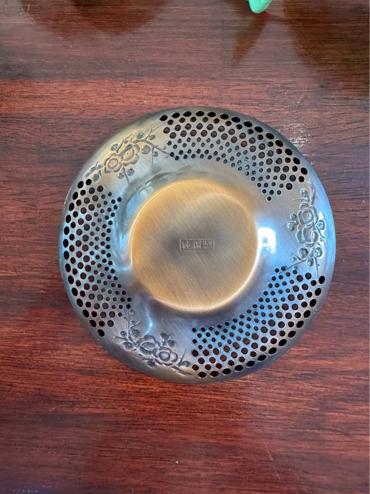 Vintage Japanese Copper Tea Saucer - photo 4