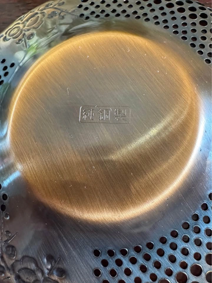 Vintage Japanese Copper Tea Saucer - photo 5